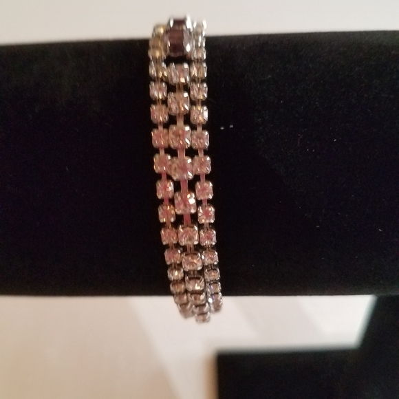 Rhinestone bracelet j379 - Picture 5 of 7